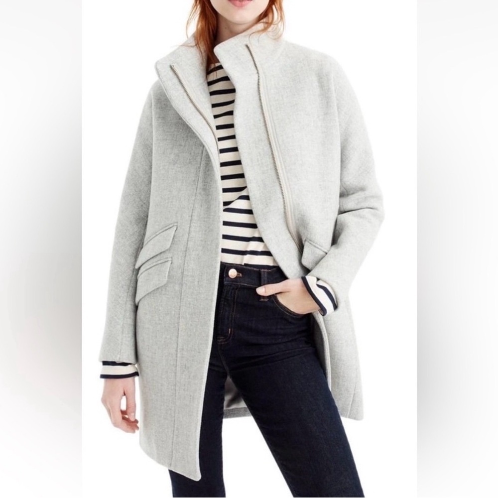 J. Crew Light Gray Pea Coat